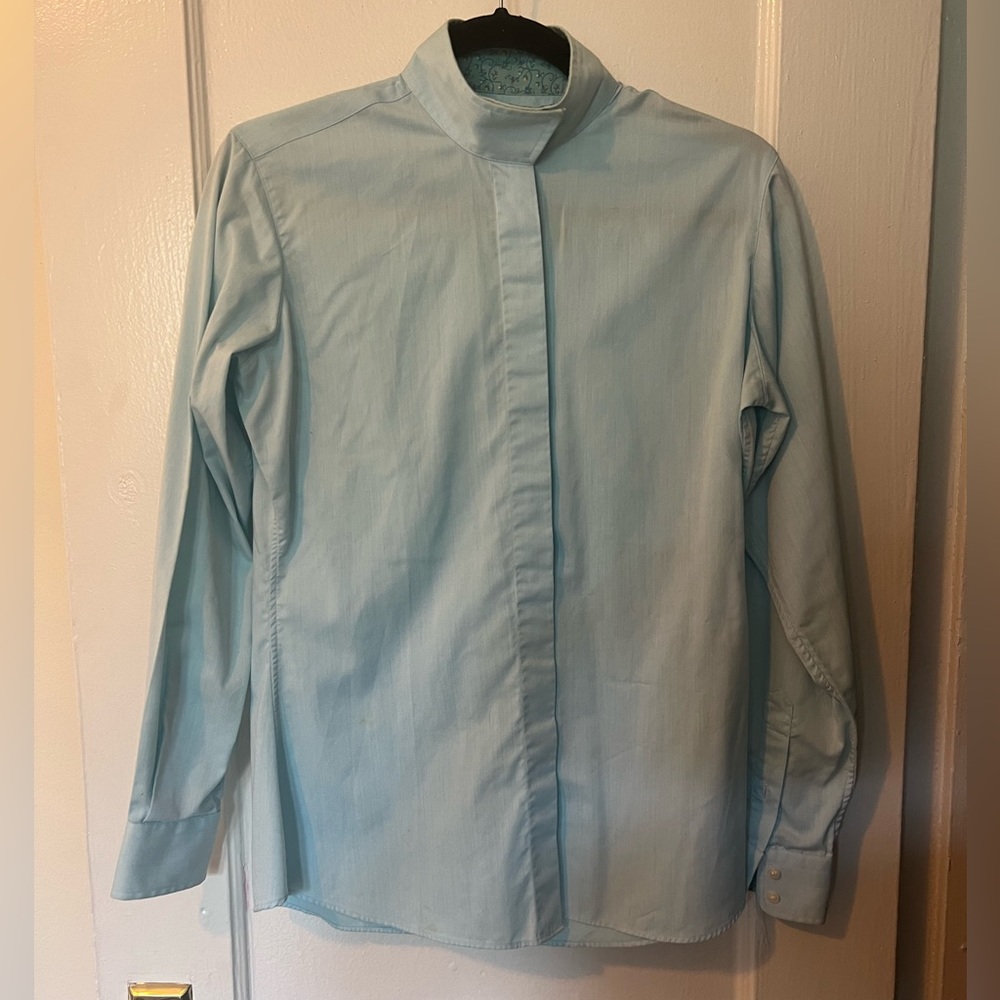Essex cool max show shirt size 36 light bluish green